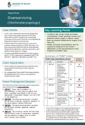 Infographic - ENT - Overservicing